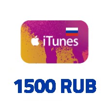 iTunes Gift Card 1500 RUB RU (Russia Store)