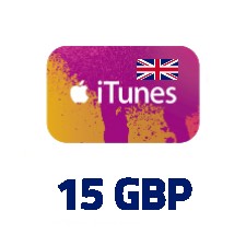 iTunes Gift Card 15 GBP UK (United Kingdom Store)
