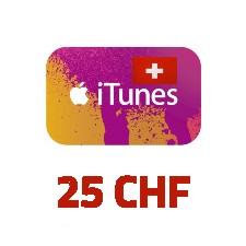 iTunes Gift Card 25 CHF CH (Switzerland STORE)