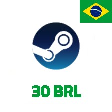 Steam Wallet Code 30 BRL 