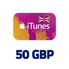 iTunes Voucher 50 GBP UK (United Kingdom Store)